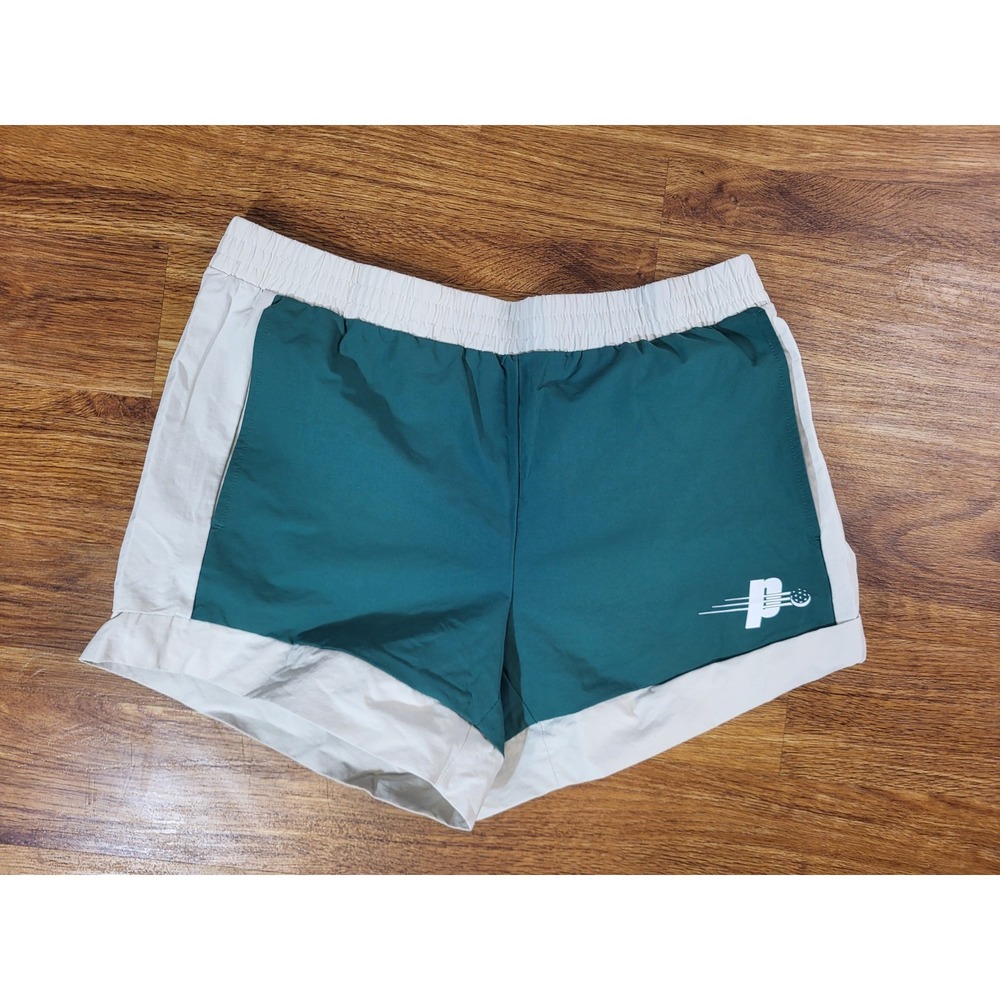 Prince Pickleball Women's Nylon Shorts Green Size L Sportswear Athletic